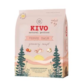   KIVO Friss lazac - gabonamentes száraztáp felnőtt kutyáknak 4 kg 