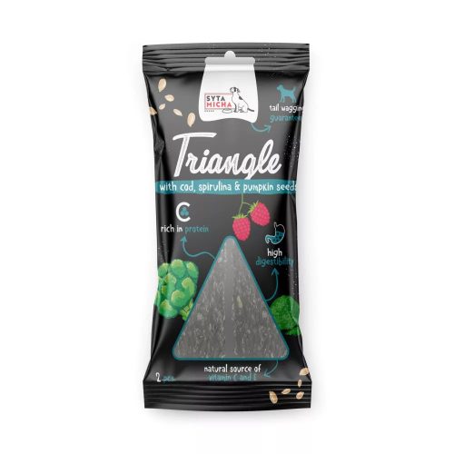 Syta Micha - Fogtisztító háromszög - tőkehallal, szarvassal és spirulinával 2db