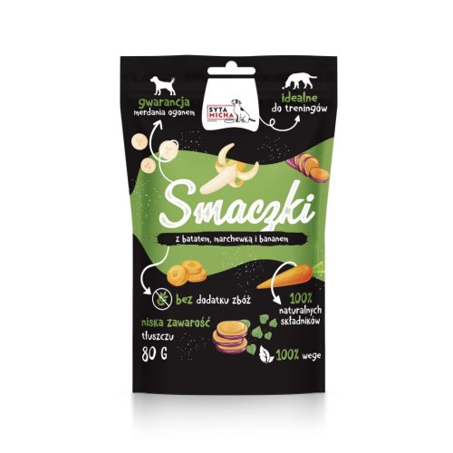 Syta Micha-  Édesburgonyás,sárgarépás és banános kutyakeksz 80g