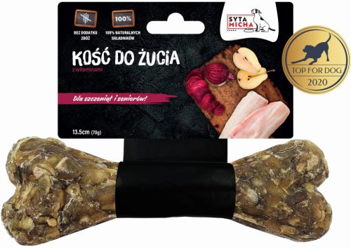 Syta Micha - Rágócsont - kölyökkutyáknak tőkehallal, marhával és céklával 13,5cm