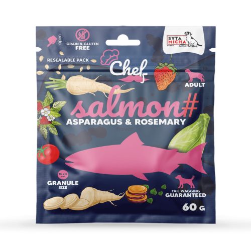 Syta Micha - Száraztáp (Termékminta) - lazaccal, paszternákkal és eperrel 60g